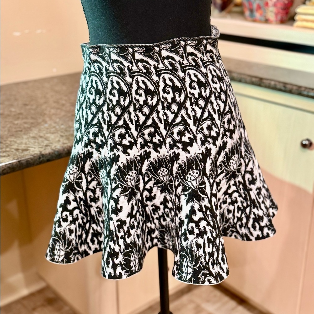 Lucy Paris Black and White Mini Skirt